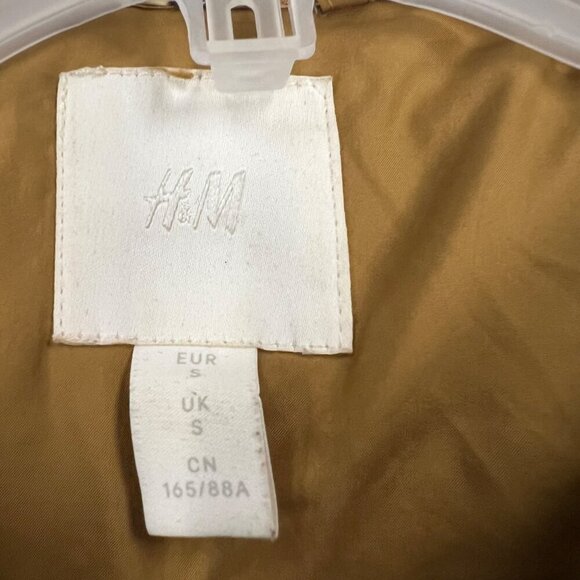 H&M Women's Snake Print Quilted Coat Full Zip Multicolor Size Small Pockets - Picture 8 of 8